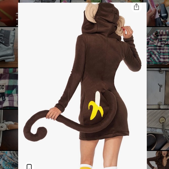 Leg avenue women’s cozy monkey - Picture 3 of 6